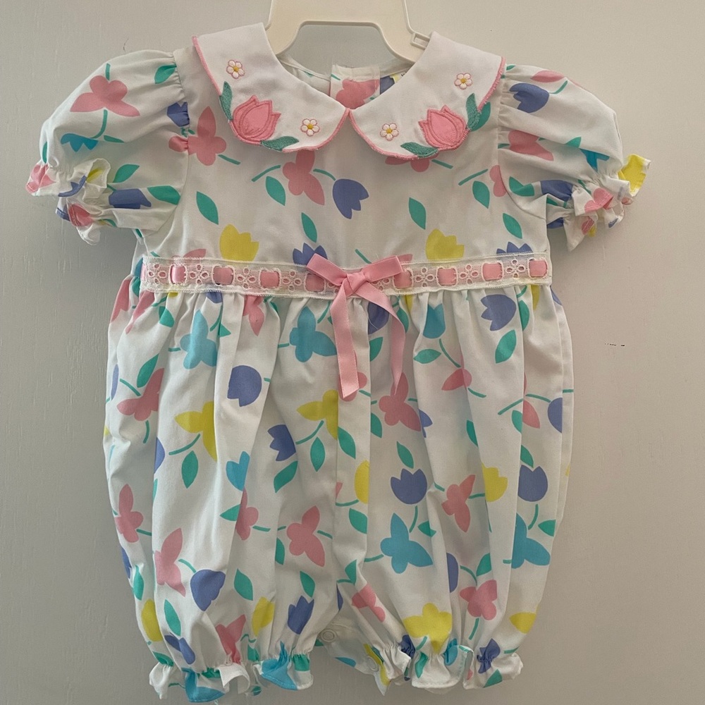 Precious Baby Girl Romper, or Bubble, in infant size 3-6 month.